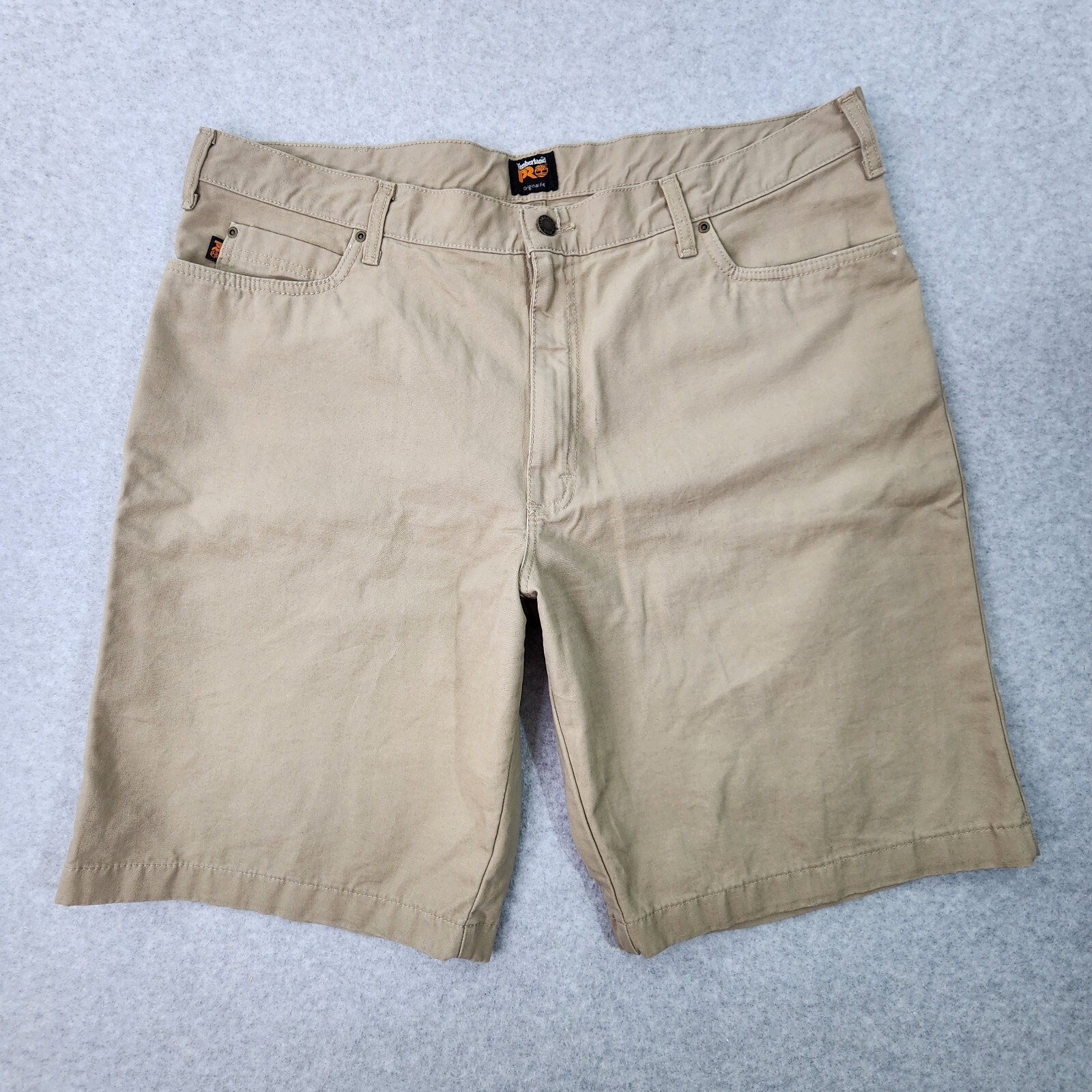 Timberland Pro Shorts Mens 42 Khaki Original Fit Irregular Workwear Utility